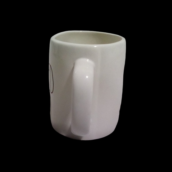 Rae DunnWhite Ceramic Mug with Handwritten Text BORED - Picture 2 of 5
